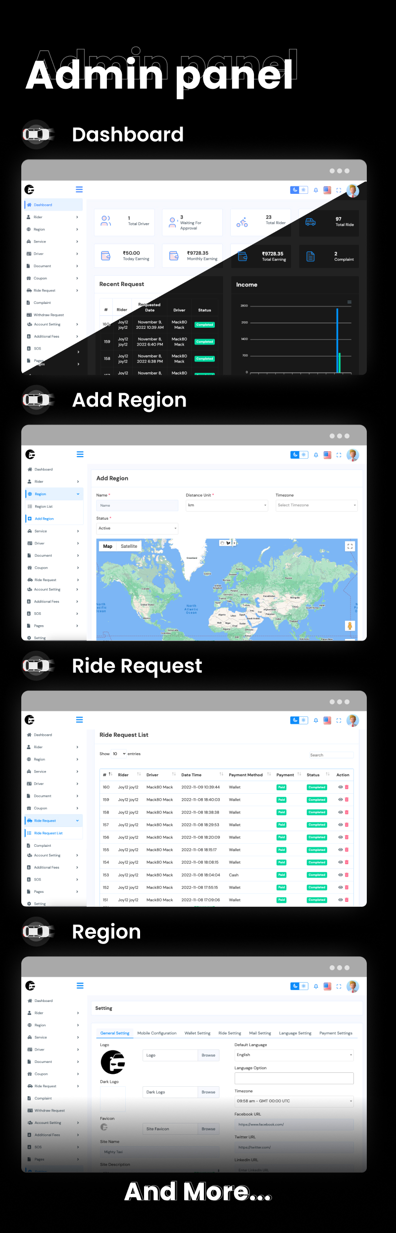 Taxi - Flutter Online Taxi Booking Full Solution with Bidding | User | Driver | Admin Laravel Panel - 29