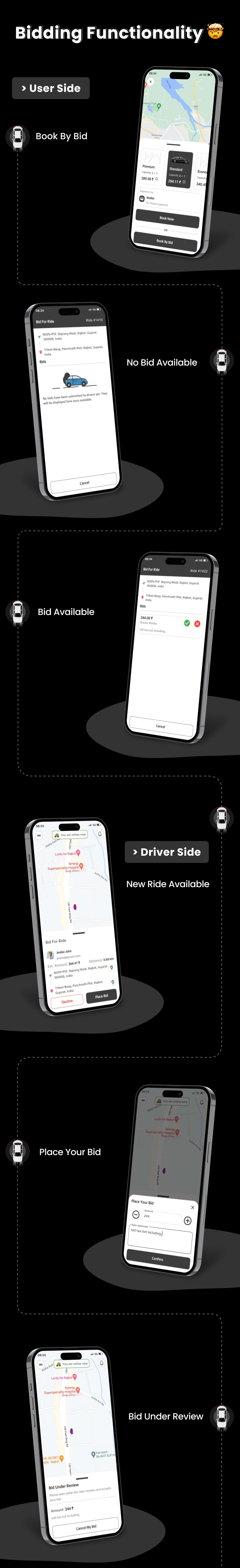 Taxi - Flutter Online Taxi Booking Full Solution with Bidding | User | Driver | Admin Laravel Panel - 21