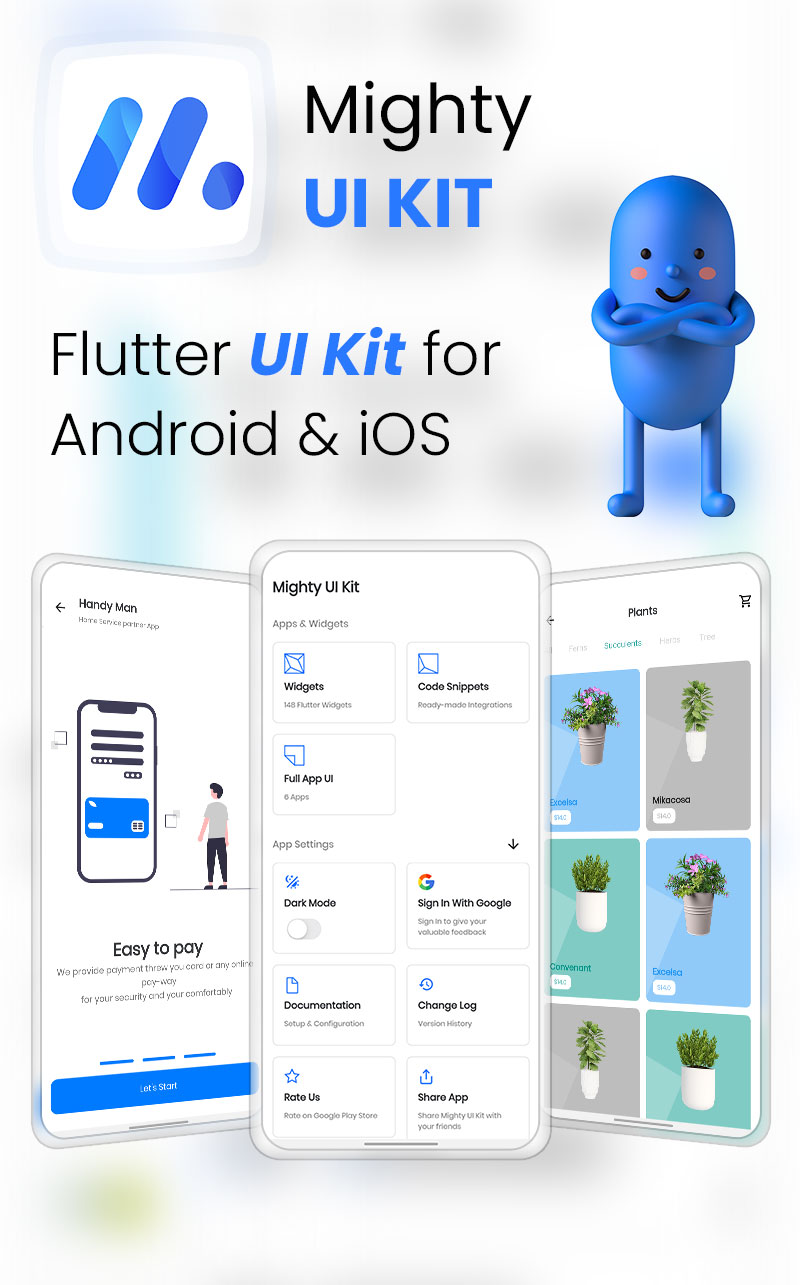 MightyUIKit - Flutter 3.x UI Kit with Screen Builder - 7